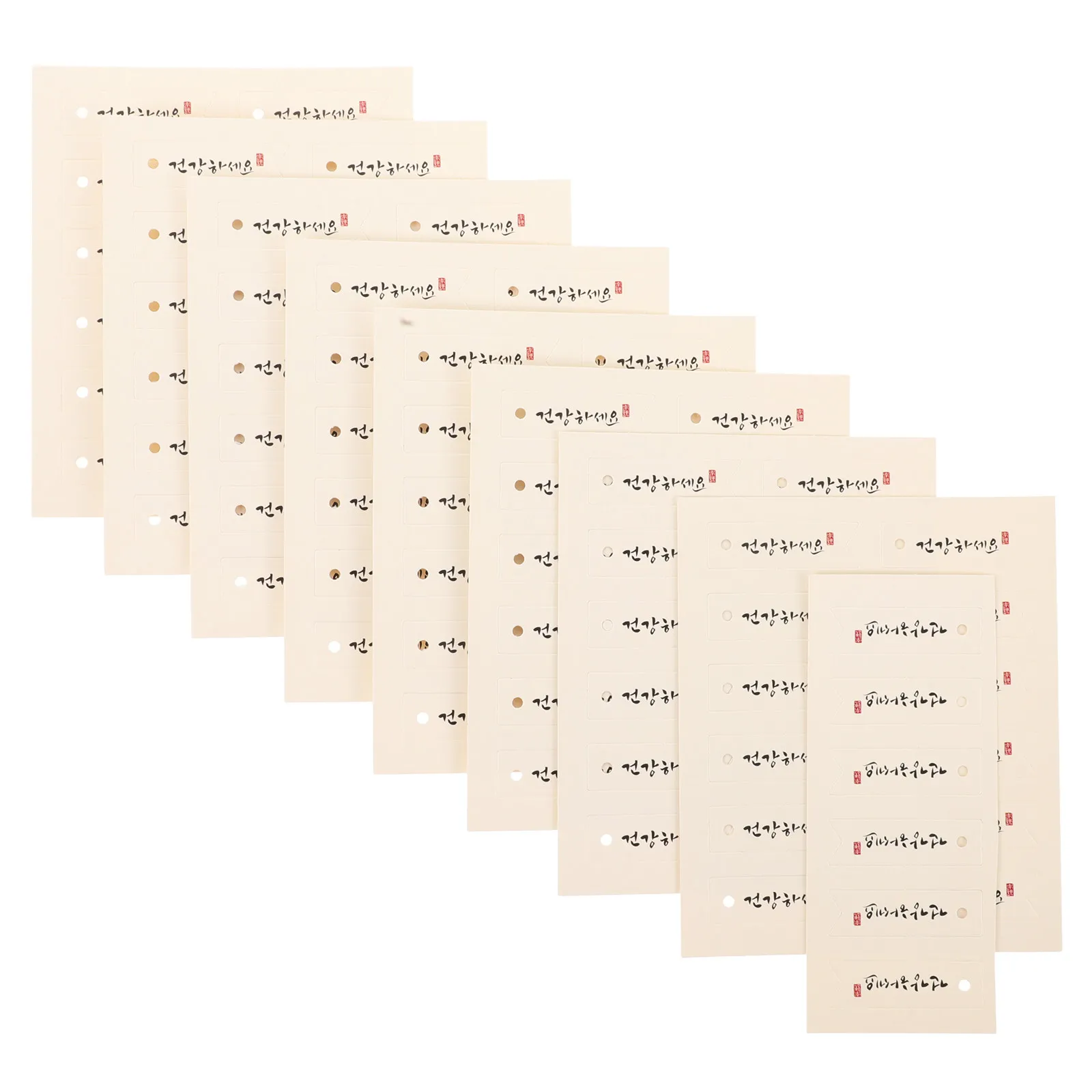 

100Pcs Korean Blessing Cards DIY Gift Wrapping Tags Creative Multi-Use Korean Gift Wrap Tags Decorative Festival Cards