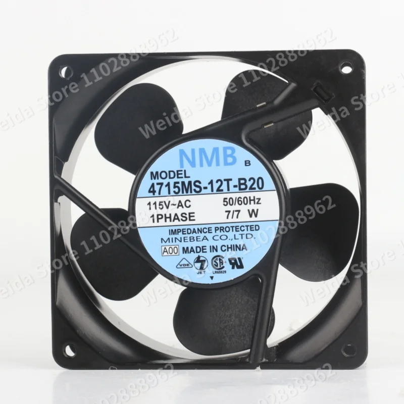 New original NMB 12CM 115V 7/7W 12038 Axial cabinet inverter 120X120X38MM 4715MS-12T-B20 Cooling fan