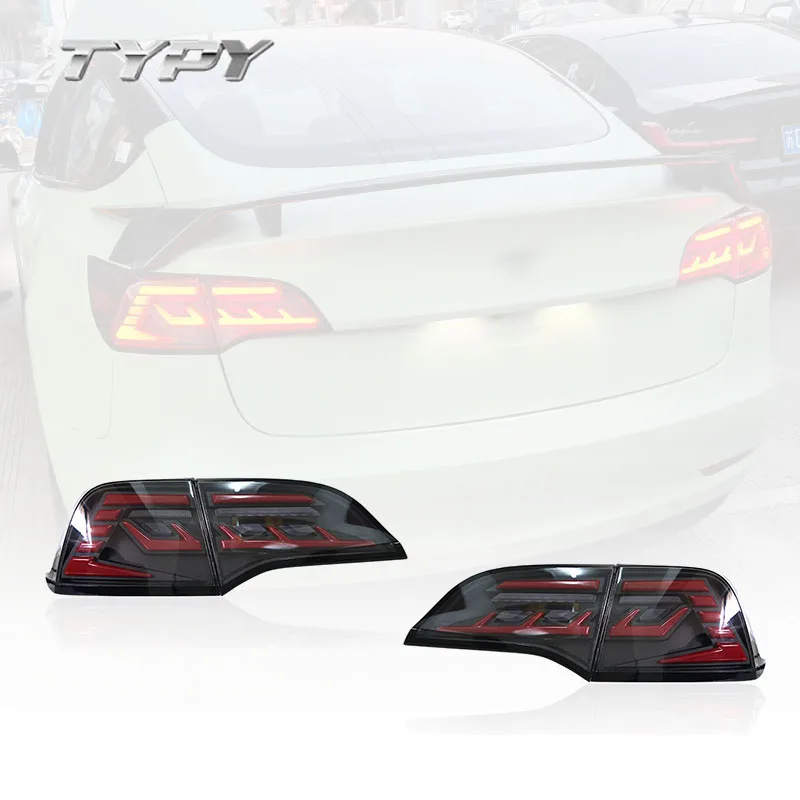 Car Lighting System Tail Lamp Modified LED Taillight Dynamic Turn Signal For Tesla Model 3 Model Y 2018-2021