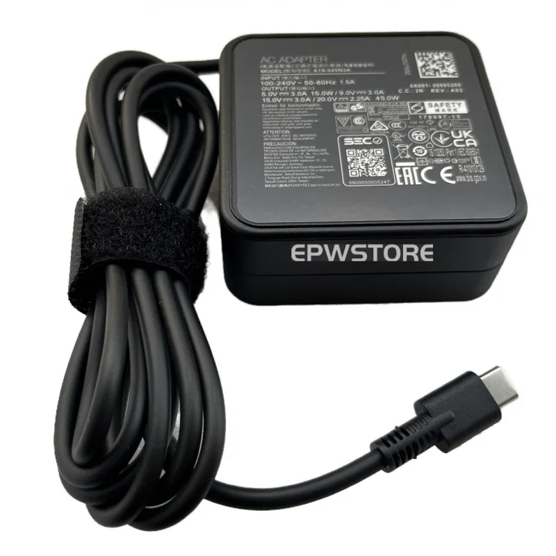WH+20V 2.25A 45W type-C AC Adapter Charger For Asus ZenBook 3 UX390 UX390U UX390UA