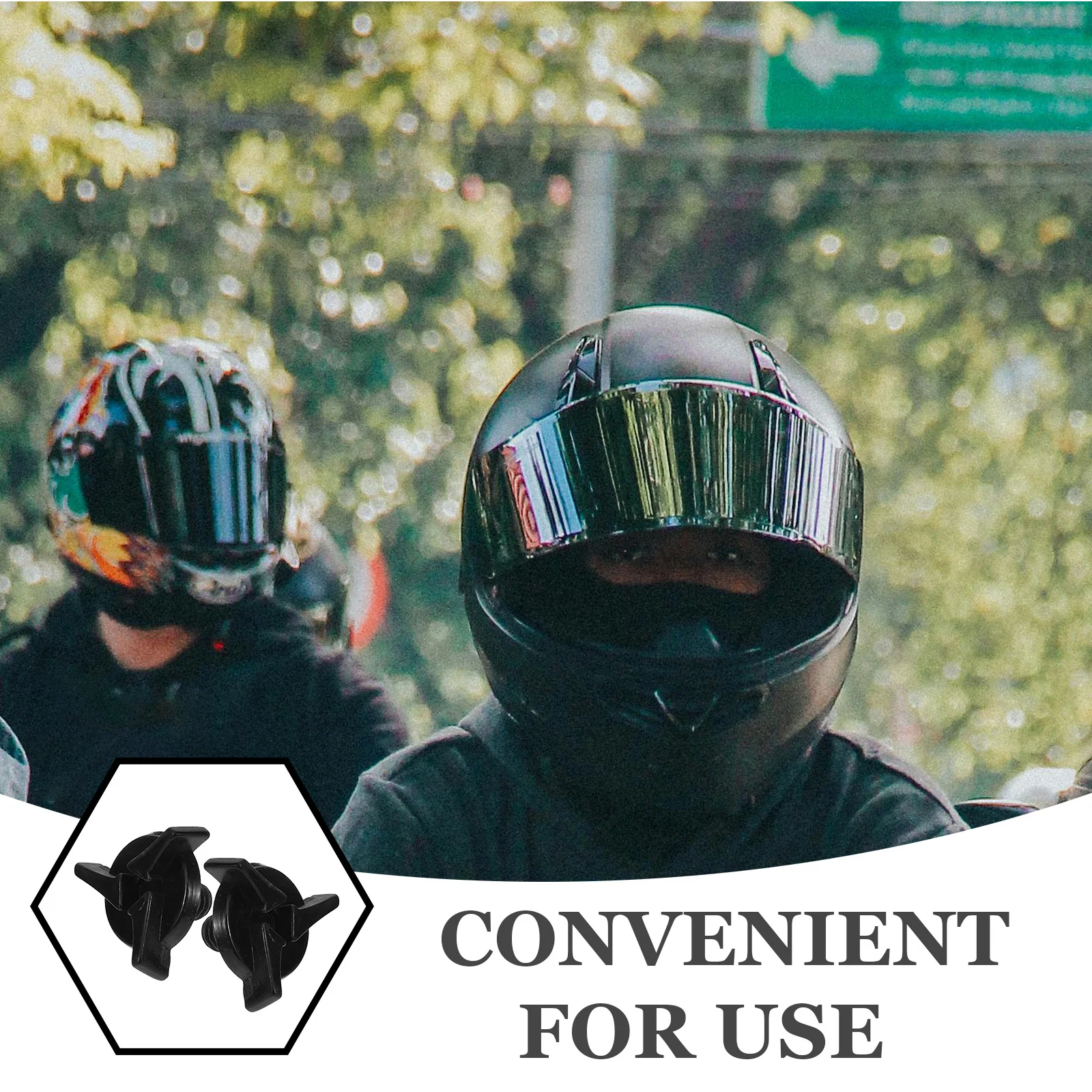 6 قطعة مسامير قناع الدراجة النارية العالمية قطع غيار بلاستيكية عالية المتانة سريعة التركيب وظيفية أنيقة