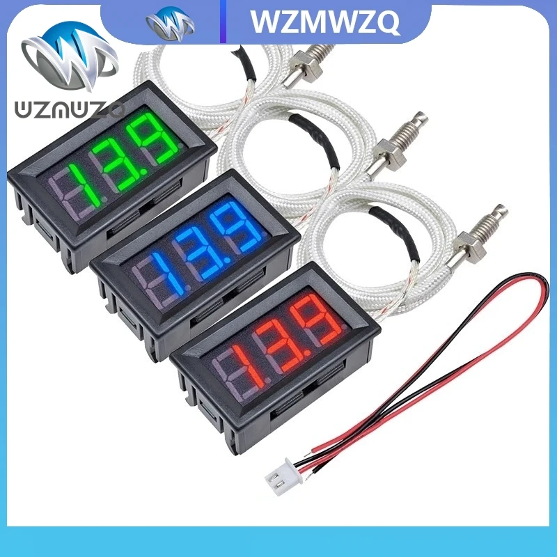 

Industrial High Temperature K-Type M6 Thermocouple Thermometer 12V -30~800 Degree Digital Temperature Meter Tester XH-B310