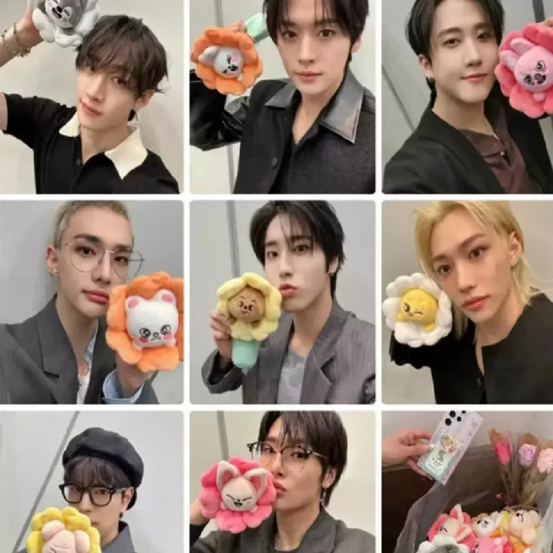 

Новый пенал Stray Kids SKZOO в стиле пуп-ап магазина, с цветочным дизайном, милый, для повседневного использования, с эффектом мерцания, аксессуары.