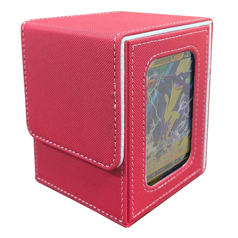 

Коробка для карт CYGJ-дисплея, коробка для карт, подходит для 100 карт с двойным рукавом, портативная коробка для хранения карт большой емкости