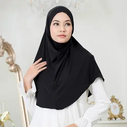 Malaysia Headwraps Caps Turban Ramadan for Fashion Women Muslim Instant Hijab One Piece Shawls Headband Khimar Scarf Femme