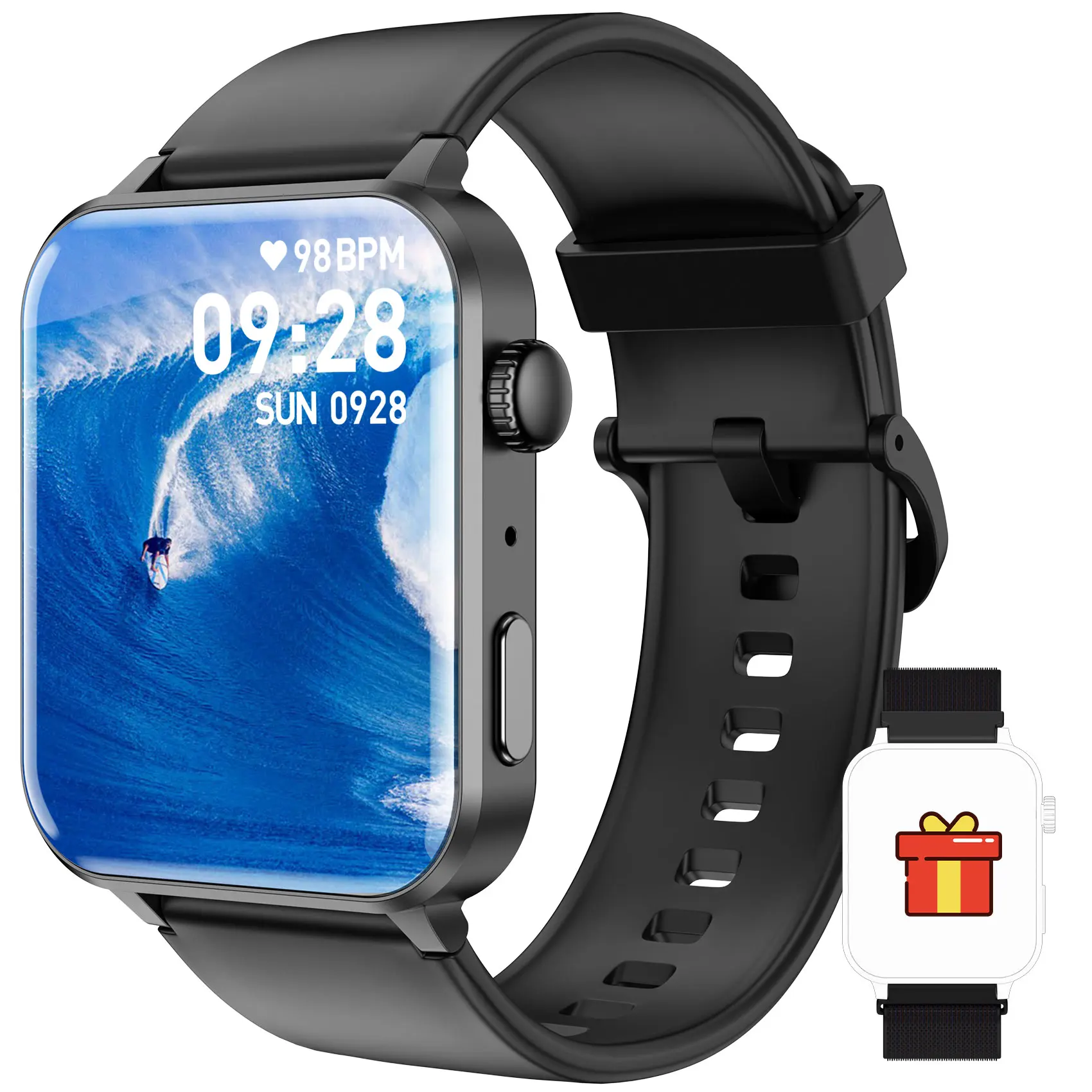 IOWODO Smart Watch for Men Women - Answer/Make Calls & AI Voice, 1.85