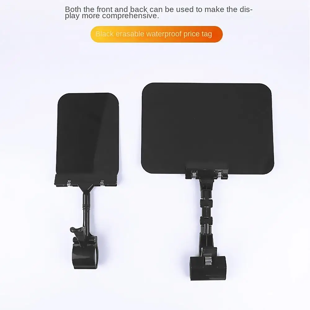 

A4 A5 A6 Chalkboard Price Tag with Clip Advertising Display Food Price Label Waterproof Erasable Price Sign Holder