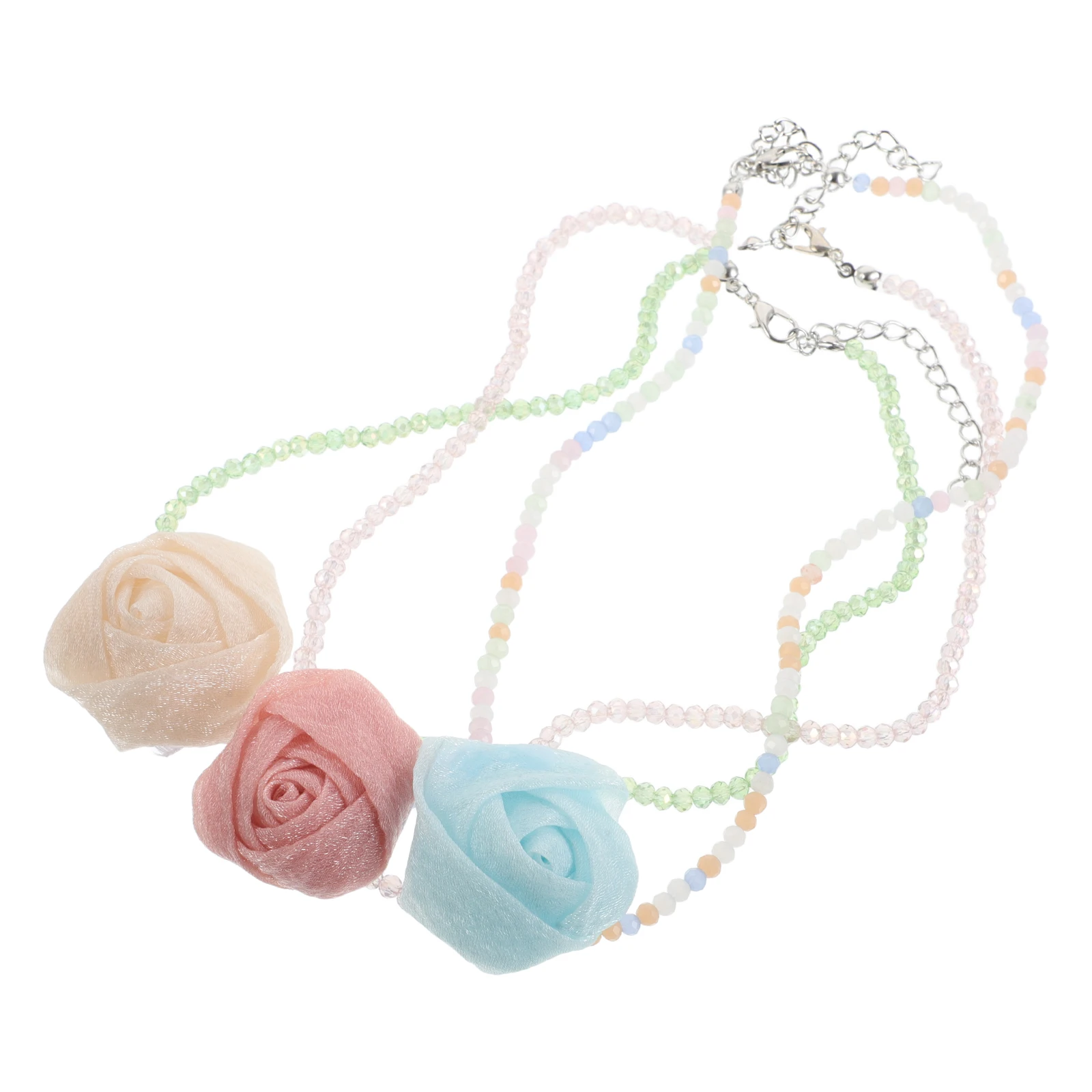 

3 шт. ожерелье прочное колье из бисера в стиле бохо с цветочным принтом очаровательные украшения для женщин летняя пляжная вечеринка