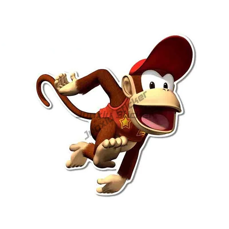 ملصق مضاد للمياه من مادة PVC على شكل قرد Orangutan لتزيين السيارة ونافذة غرفة الدراجة وطاولة الثلاجة وإكسسوارات الحائط