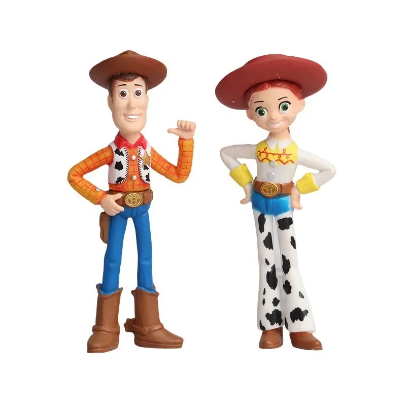 HEISSER Verkauf Pixar 7-teiliges Toy Story 4 Actionfiguren-Set Woody Jessie Buzz Lightyear Forky Schweinchen Bär Figur Modell Puppe Kinder Geburtstagsgeschenk – Detail 5
