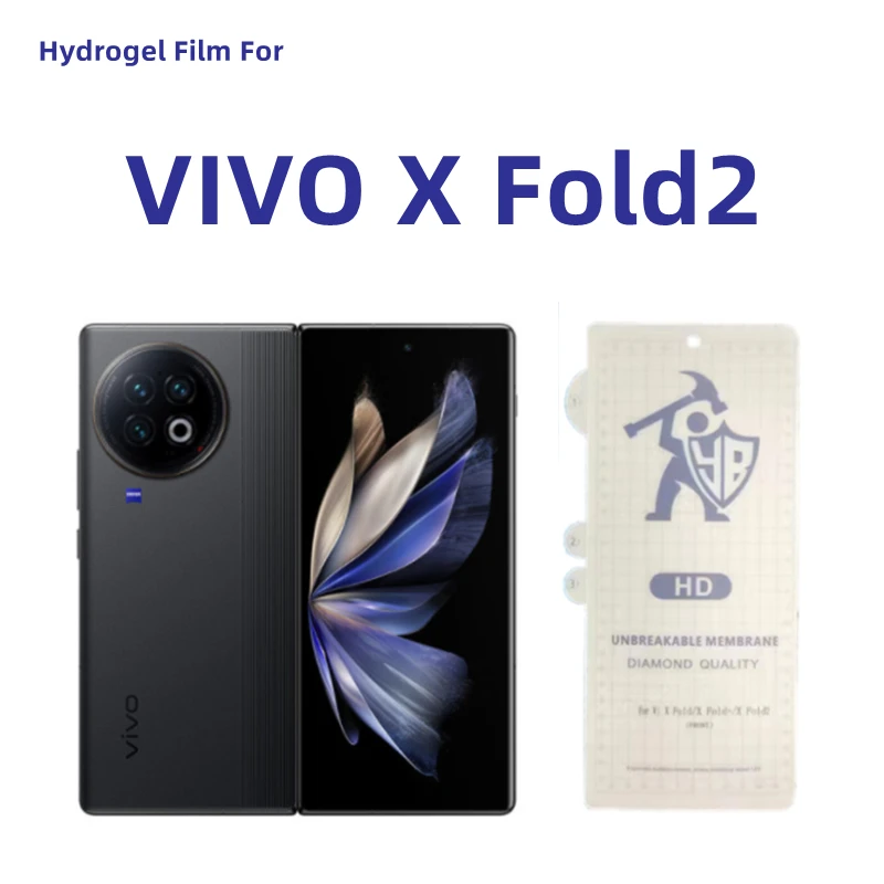 Прозрачная Гидрогелевая пленка для VIVO X Fold2, защитная пленка для экрана VIVO X Fold 2 HD, внешняя защитная пленка, не закаленное стекло, 3 шт.