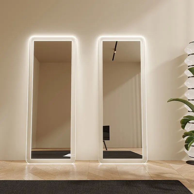 

Light Modern Mirror Moving Standing Living Room Full Body Bedroom Funky Bathroom Long Mirror Luxury Espelhos Home Decorations