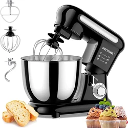 1pc Stand Mixer, Tilt-head Mixers, Kitchen Electric Dough Mixer, For Household Aids, 1000W 3.5L Stainless Steel Bowl (UK plug）