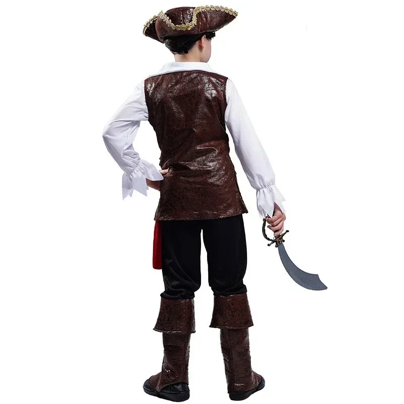 

CosplayCostume d'Halloween pour Garçons, Tenues de Bouccanier de Luxe R, Cosplay Capitaine Jack Rotterdam Row, Pourim, ixde Noël