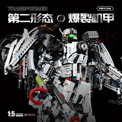 2616pcs MOC Idea 2 in 1 Technical 1:5 Motorcycle Lotus C-01 Building Blocks Model Mecha Robot Bricks Toys for Boys Gift Set