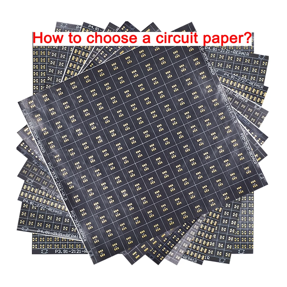 P2 series Circuit Paper,Double-sided solder pads, fully covered with large holes ,Used for repairing damaged PCB pads