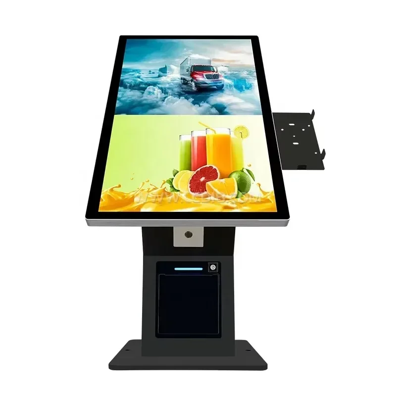 21.5 inch Desktop Android PC AIO Printer QR Code Scanner POS Terminal PCAP Touch Screen Self Payment Machine