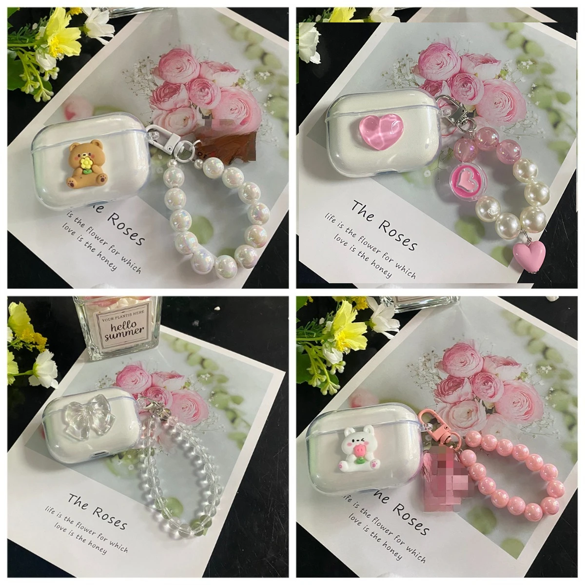 Чехол для наушников с рисунком для Sony WF-C710N/WF-C700N/WF-C510/ WF-C500, мягкий силиконовый прозрачный чехол для Sony C510