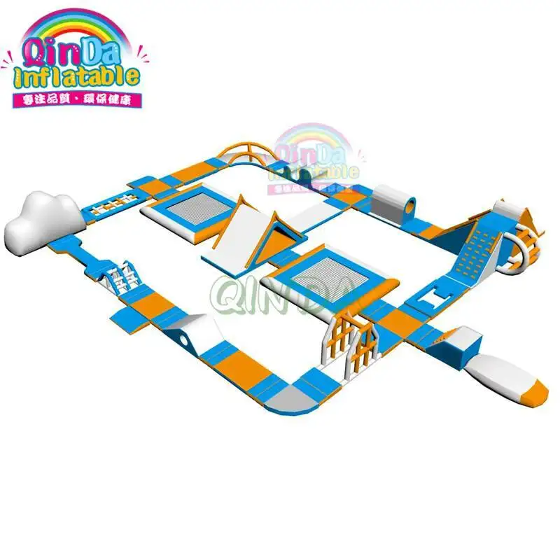 Customized inflatable floating aqua park large sea water park