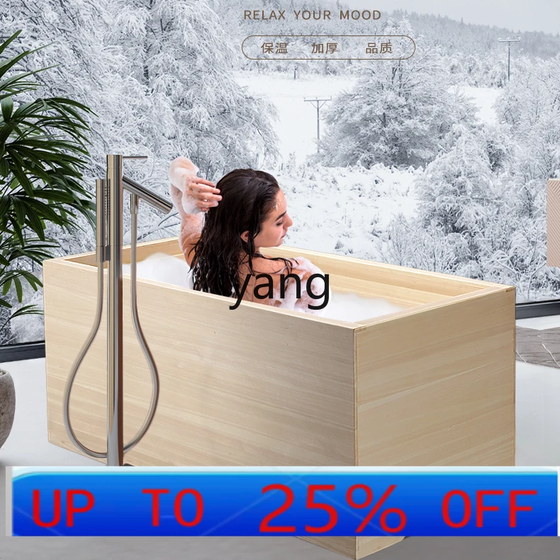 

LHH Pine unpainted square bath bath bucket hotel famous hotel