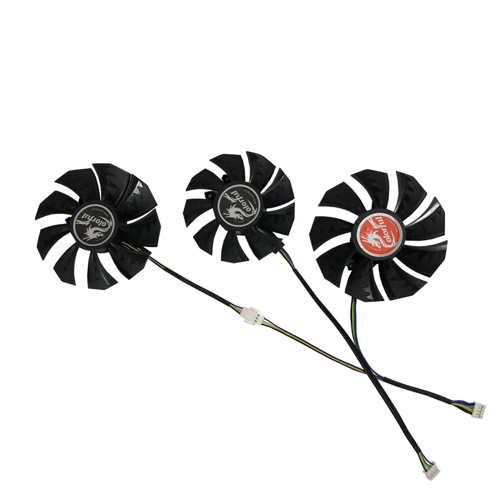 

3Pcs/Set 75MM*1+85MM*2,GPU Cooler,Graphics Video Card Fan,For Colorful GeForce RTX 3070 NB-V