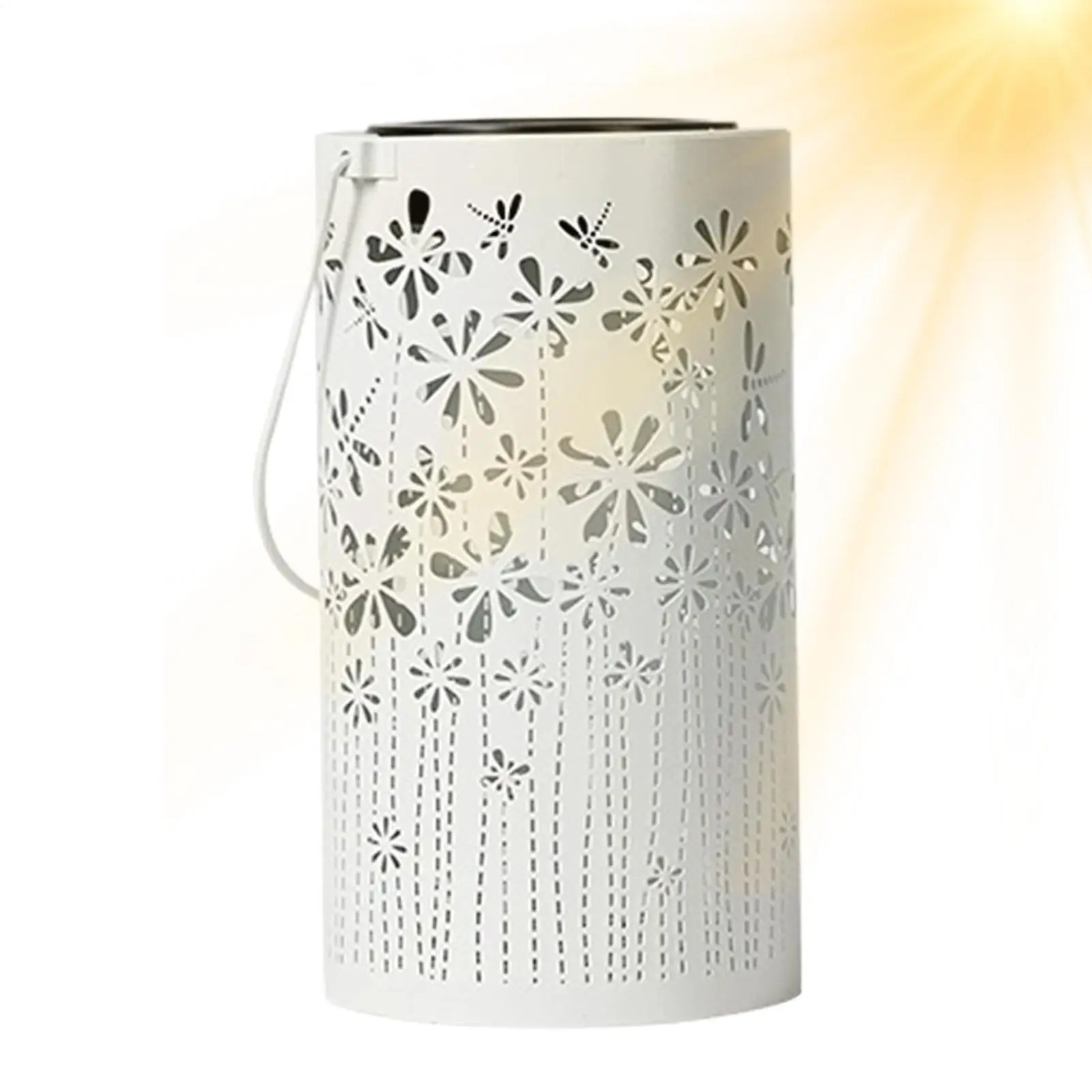Outdoor Solar Lanterns Waterproof Colorful Metal Lamps Decorations Solar Pathway Lights Outdoor For Yard Outside Path Landscape