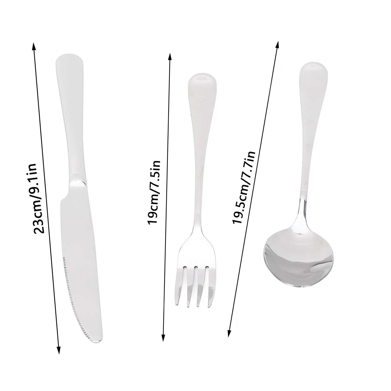 Steak Knife Fork Set Kitchen Tools 304 Stainless Steel Knives Forks Spoons Kit Cutlery Set for Home Kitchen Hotel Restaurant view 5