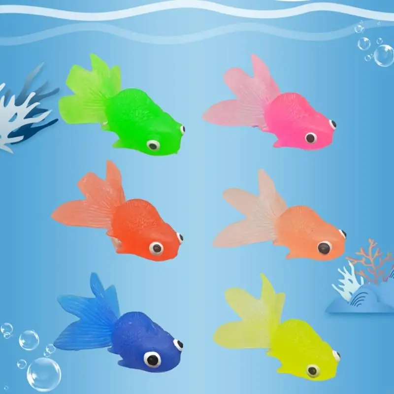 4x7c Mini Fish Model voor Pond Aquarium Boutique Kids Figure speelgoed