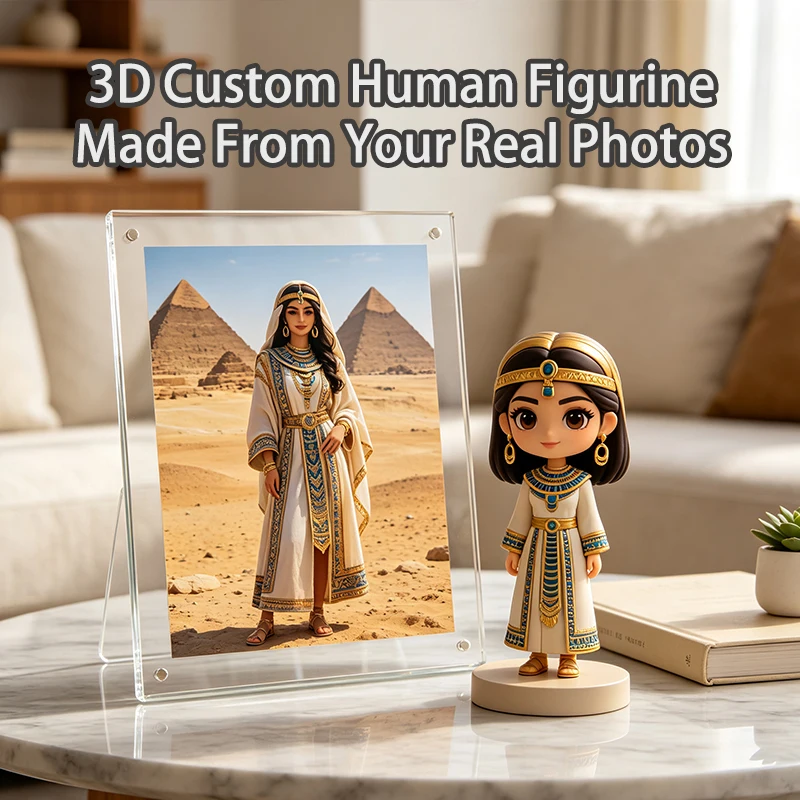 Custom 3D Printed Portrait Figurine Personalized Photo Mini Figure Custom Handmade Statue Memorial Gift