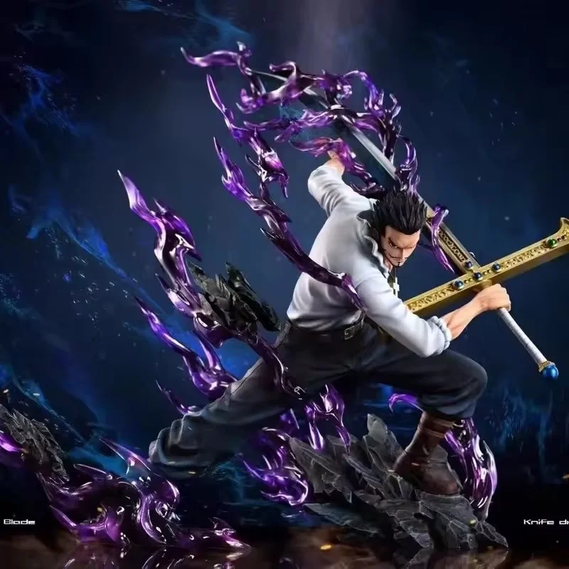 30cm One Piece Dracule Mihawk Figure One Piece Anime Figures Pvc Statue Desktop Ornament Collectible Model Toys For Gifts