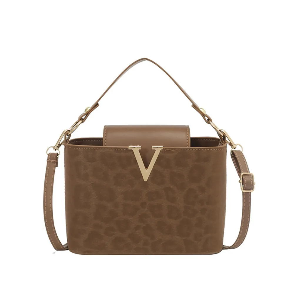 

Fashionable Mini Shoulder Bag Faux Suede Hardware Lock Buckle Female Handbag Suede Leather Handbag Purse Women's