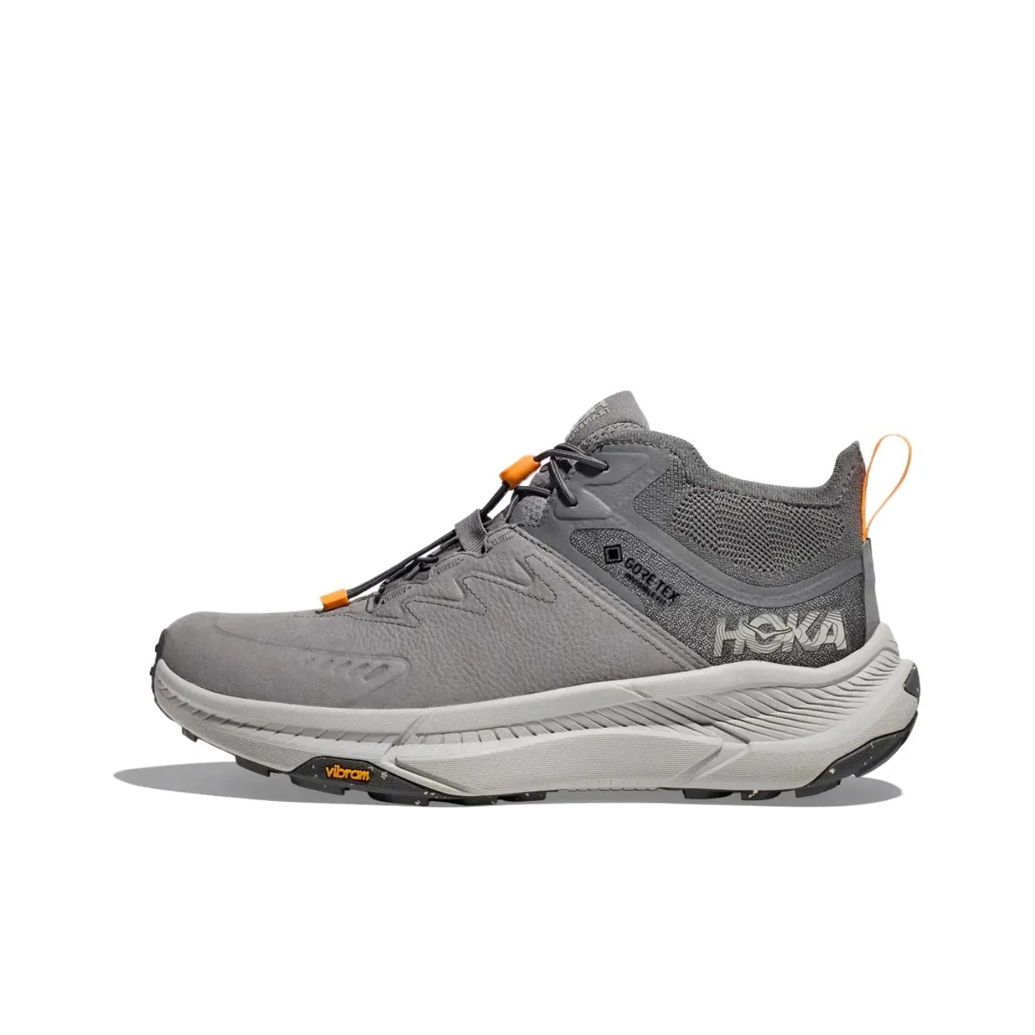 HOKA ONE ONE Transport Mountaineering & Hiking Shoes Men's Mid Top Gray 1155190-ADS