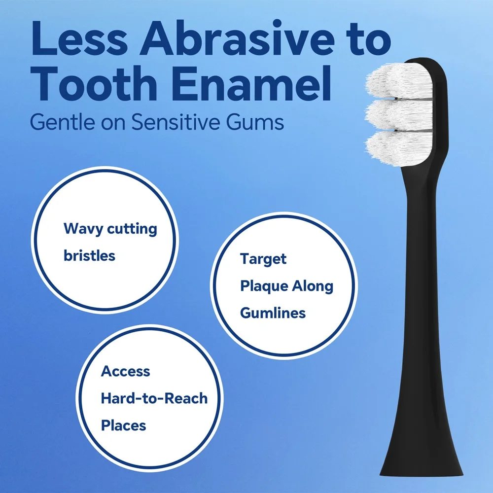 Replacement Toothbrush Brush Heads Compatible with Philips Sonicare Electric Toothbrush Ultra Soft Nano Bristles 1100 5300 7500