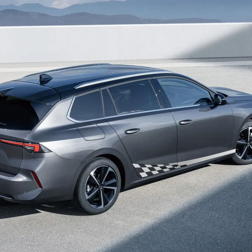 2 قطعة جوانب السيارة الجسم ملصقات DIY بها بنفسك شخصية الفينيل فيلم الشارات لأوبل أسترا H K J G كورسا E D OPC اكسسوارات السيارات الشارات #3