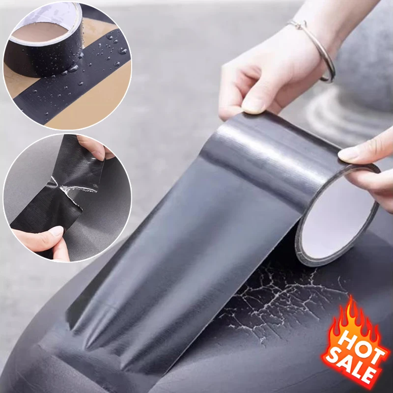 1Roll Self-adhesive Leather Repair Tape for Sofa Car Seat Handbag Jacket Furniture Shoe First Aid Patch DIY Black Leather Patch