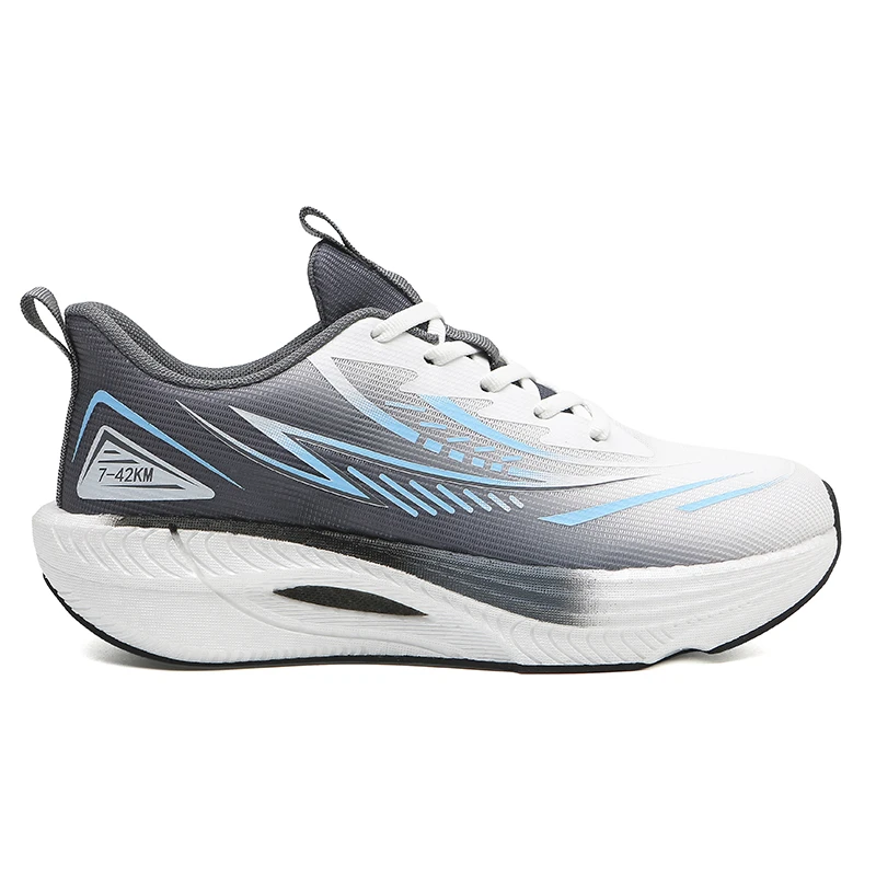 A Pair Carbon Plate Men Marathon Running Shoes Professional Stable Support Shock Absorption Ultra Light Rebound Sports Gym Shoes