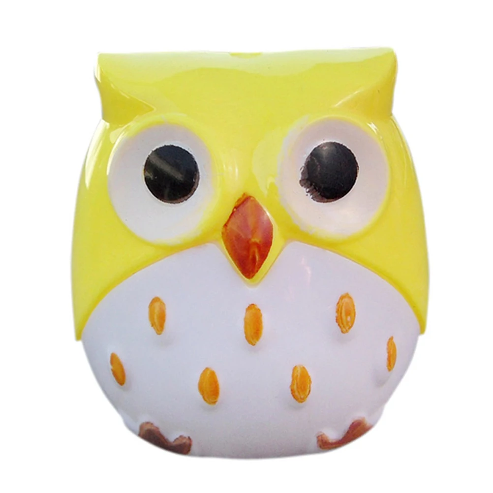 

4pcs Cute Novelty Cartoon Animal Owl Two Holes Pencil Sharpeners School Gift Prize for Kids (Assorted Color)