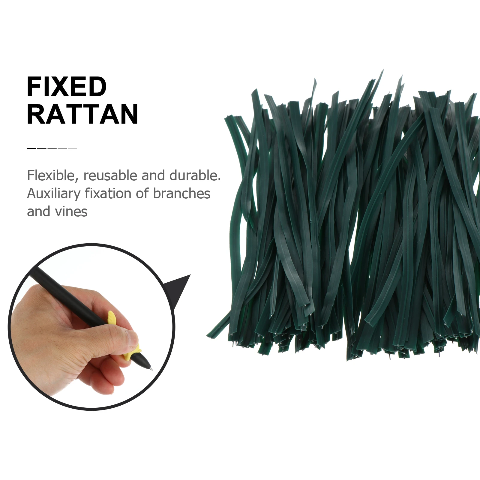 

500 Pcs Strap Plant Wire for Climbing Plants Zip Tie Cord Ties Twist Green Lace up