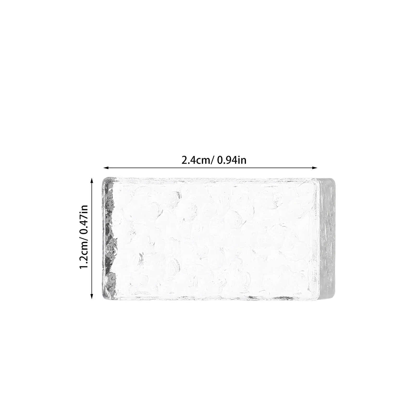 20Pcs Crystal Glass Brick Miniature Clear Rectangular DIY Mini Architecture Building Supplies Accessories Miniature Accessories view 4