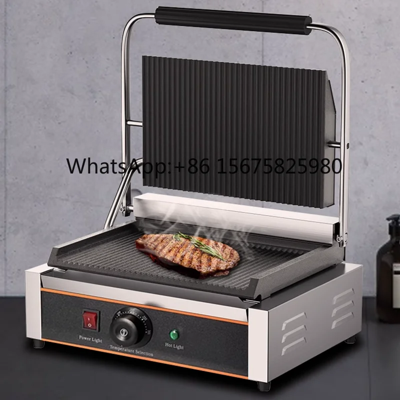 Camping BBQ Electric Teppanyaki Griddle Beef Steak Grilled Squid Hand Cake Making Machine