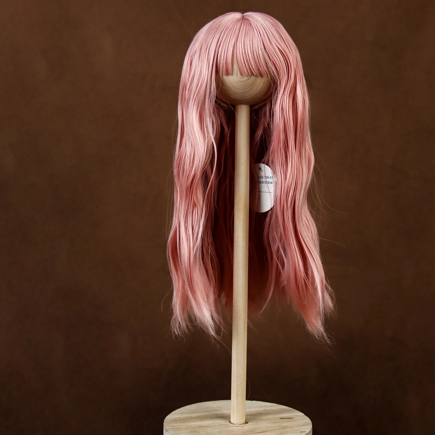 Doll Wig 1/3 8-9inch Long Straight Wavy Curly Hair Milk Silk for BJD/ SD/Smart Doll/MSD/Minifee/Yosd Doll Accessories