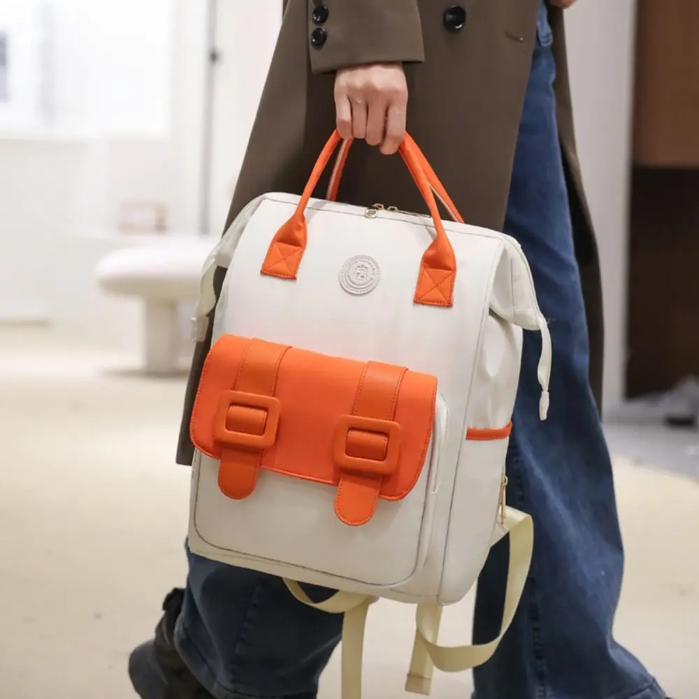 

Newborns Gift Korean Style Diaper Bag Backpack Waterproof Large Capacity Travel Backpack Durable Practical Mommy Bag Travel Use