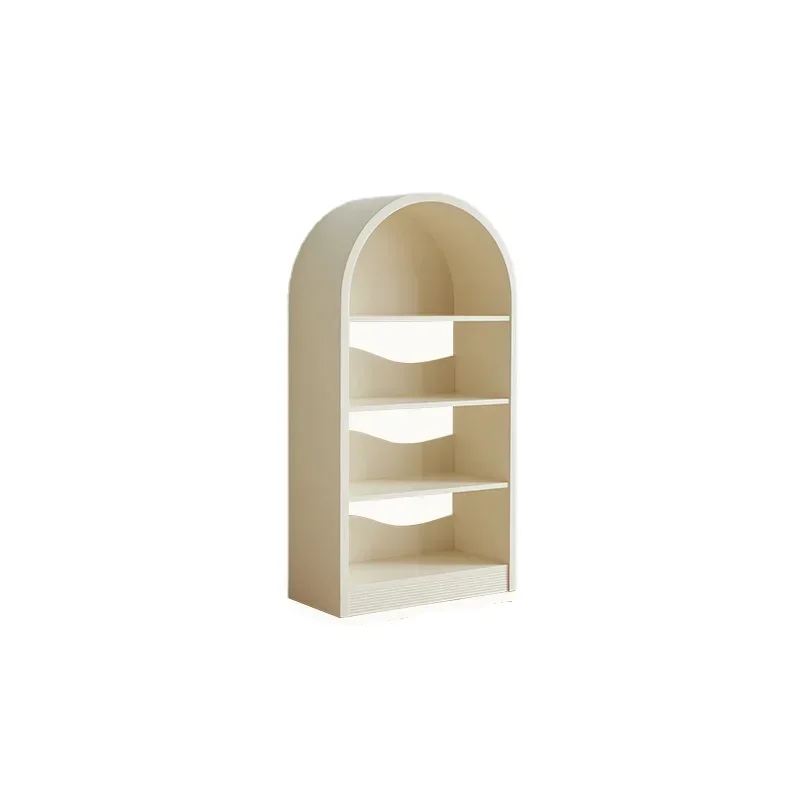 

YY Living Room Vertical White Floor Combined Bookcase Storage Rack Simple