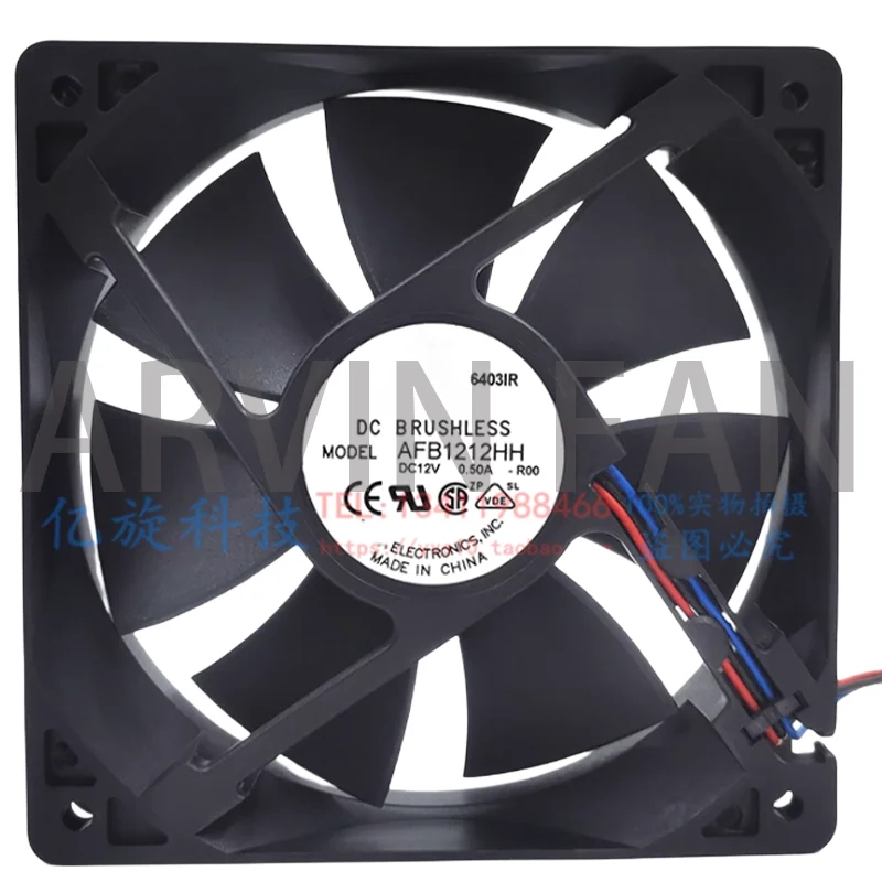 

AFB1212HH-R00 12 В 0,50 А 12025 Вентилятор на корпусе с двумя шариками и большим объемом воздуха