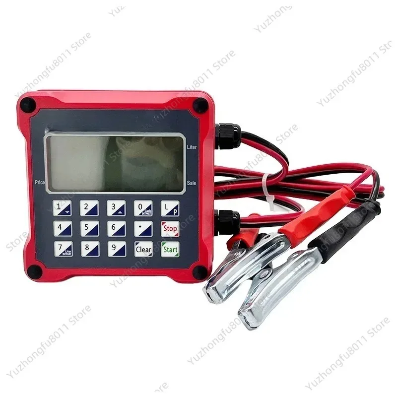 Oval Gear Electronic Preset Quantitative Fuel Flow Meter DC12V 24V AC, Petroleum Liquid Flow Counter For Laboratory Oil Flow