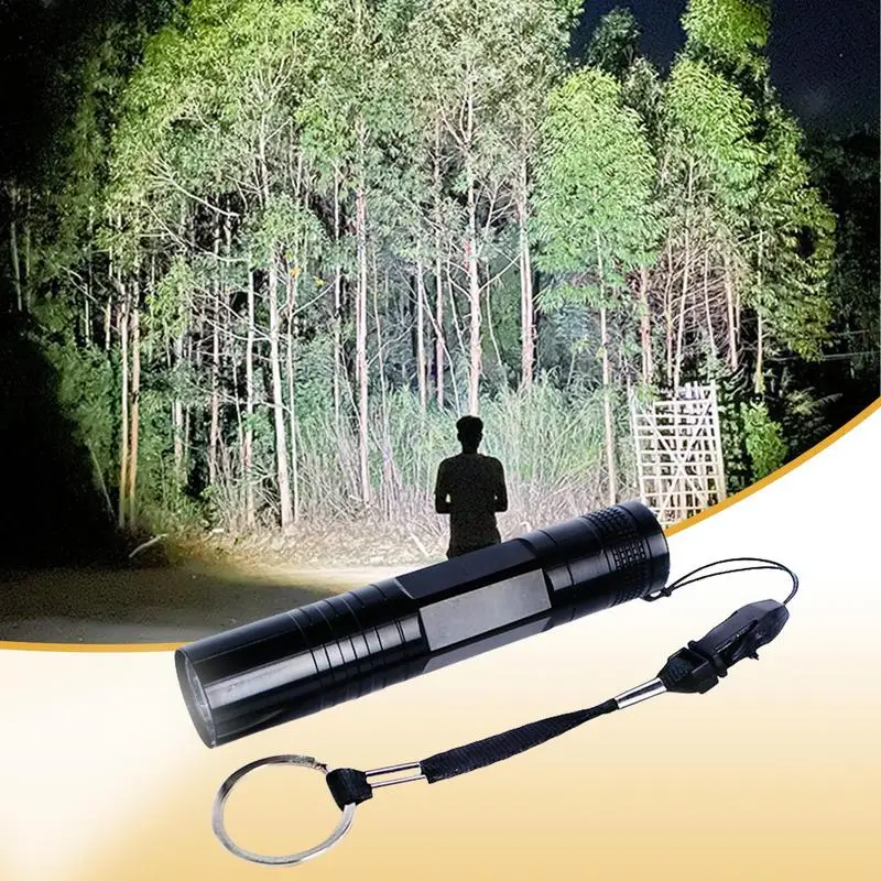 Small Handheld Flashlights Waterproof Bright Outdoor LED Torch Multi-Functional Pocket Flashlights For Night Walks Night Fishing
