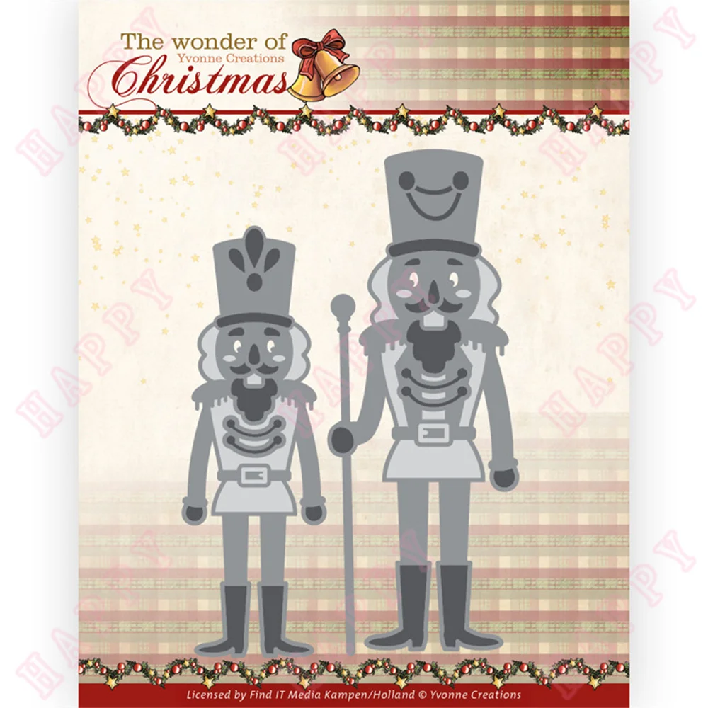 

Metal Cutting Dies Christmas Nutcracker DIY Scrapbook Envelope Greeting Card Decorative Embossing Handcraft Paper Craft Template