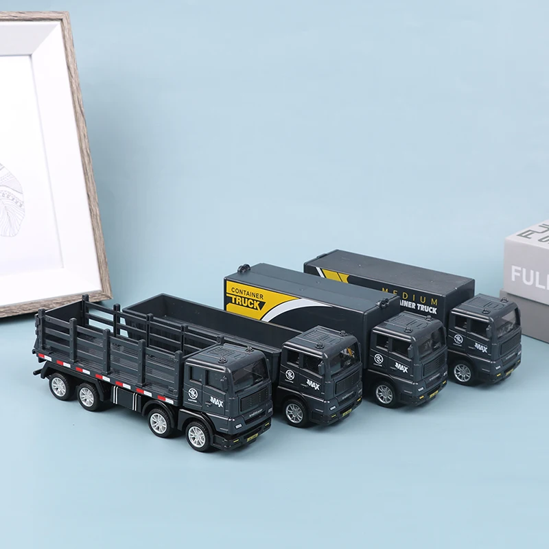 Kids Diecasts Toy Vehicles Simulated Container Truck Freight Vehicle Car Model Toys for Boy Game Gift