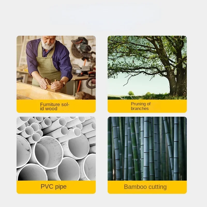 Deli Multifunctional Woodworking Hand Tools 7'' 10'' Sharp Folding Saw Solid Wood Cutting Branches Pruning PVC Pipe Cutting