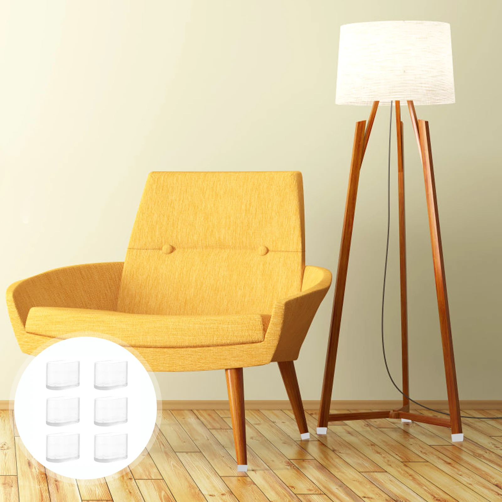 

24Pcs Furniture Feet Pads Thickened Non-Slip Chair Leg Covers Protective Tips Floor Scratch Prevention for Tables